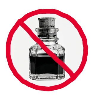 No ink ever